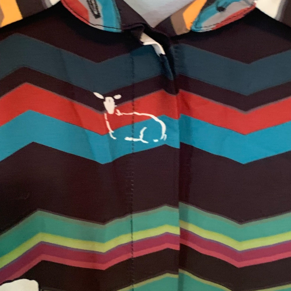 Eloquii Multicolor Chevron Sheep Dress - Picture 10 of 12
